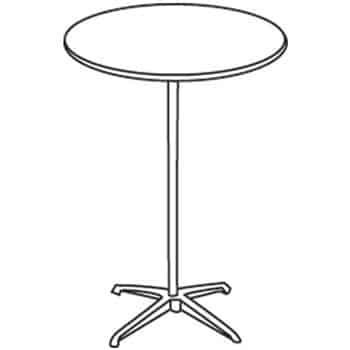 Round Pedestal Cocktail Table