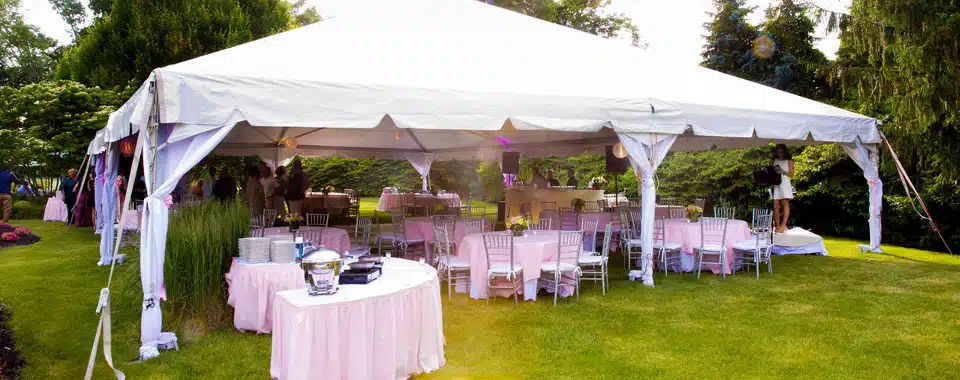 How to Decorate a Party Tent