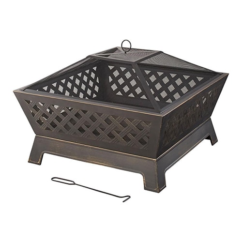 Rubbed Bronze Fire Pit