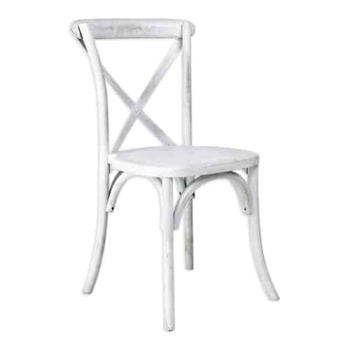 X-Back White Washed Farm Chair