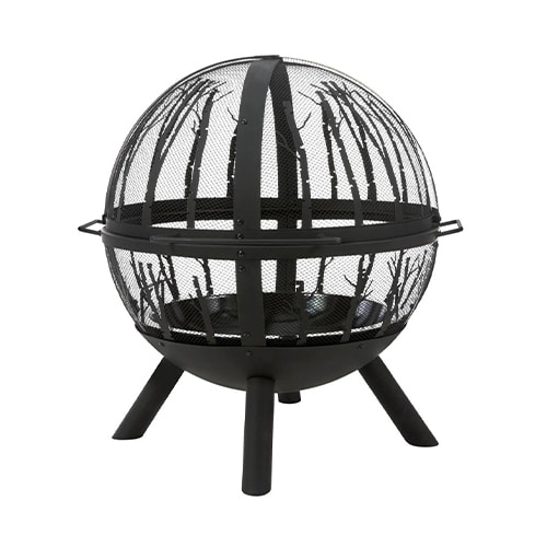 Enclosed Globe Fire Pit