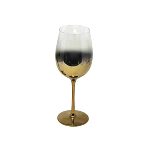 17.5oz Ombre Gold Wine Glass