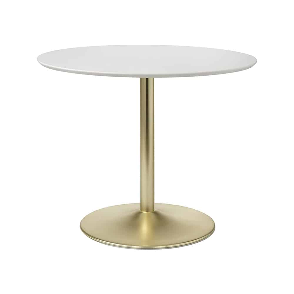 White Gold Pedestal Table